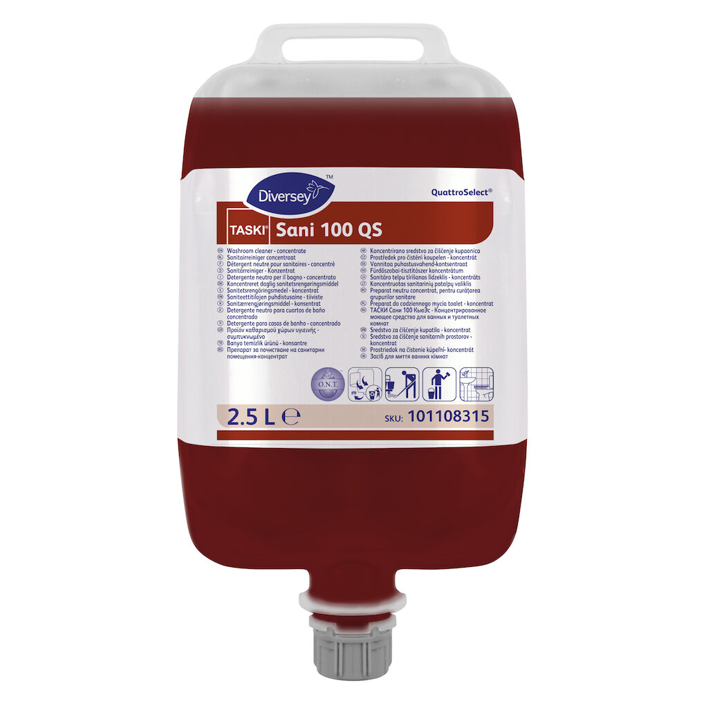 TASKI Sani 100 QS 2x2.5L - Prostředek pro čistění koupelen - QuattroSelect®